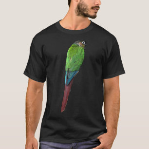 T-shirt Joue verte Conure Parrot Oiseau Vert Joue