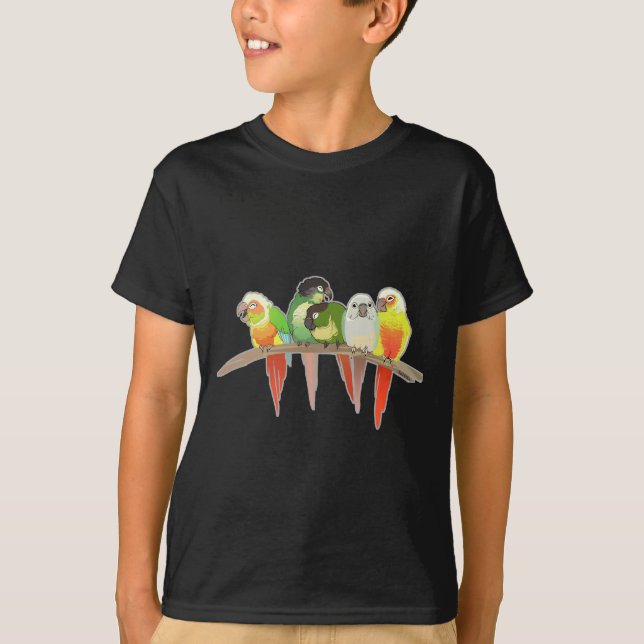 T-shirt Joue verte Conures (Devant)