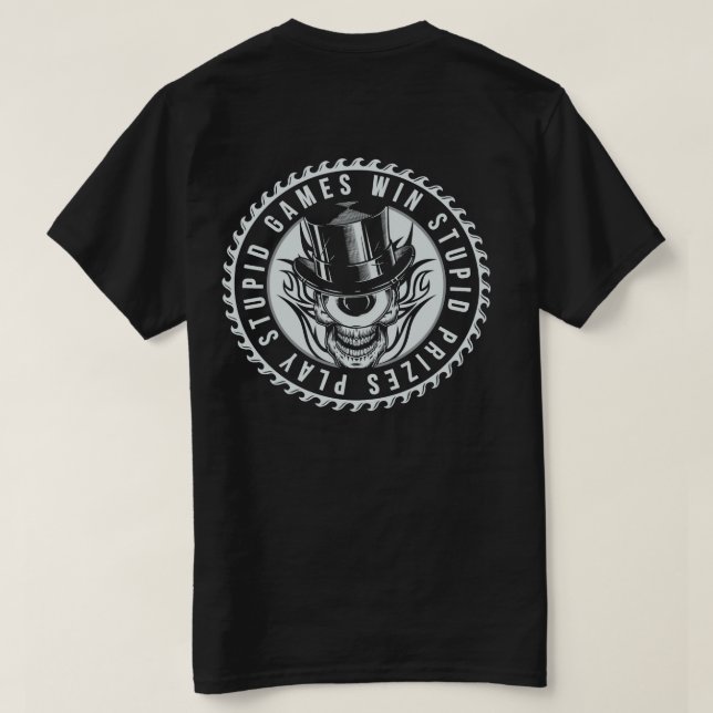 T-shirt Jouer à des jeux stupides (Design dos)