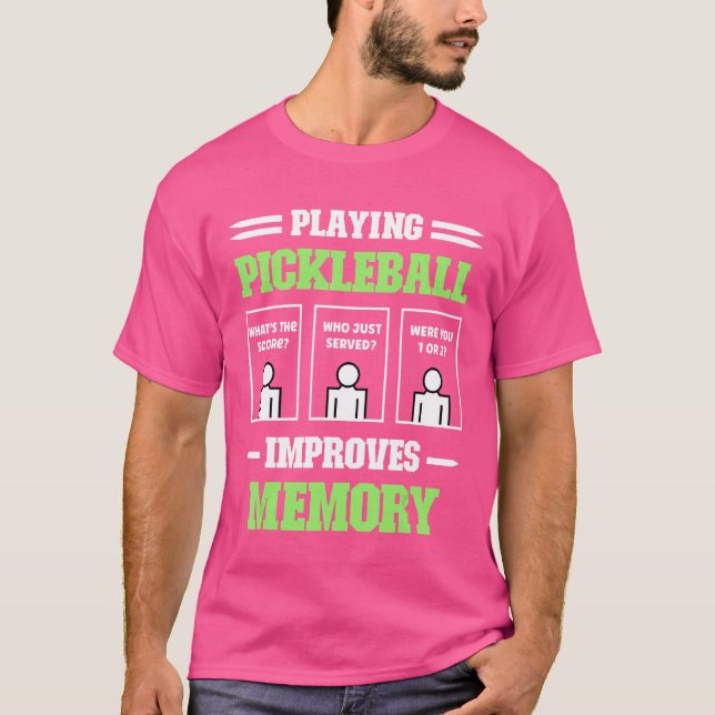 T-shirt Jouer à Pickleball améliore le lecteur de cache mé (Devant)