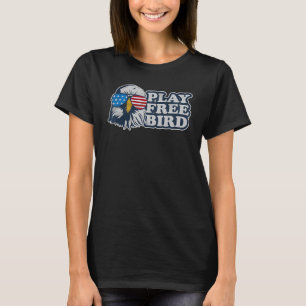 T-shirt jouer aigle américain vintage 4 juillet libre oise