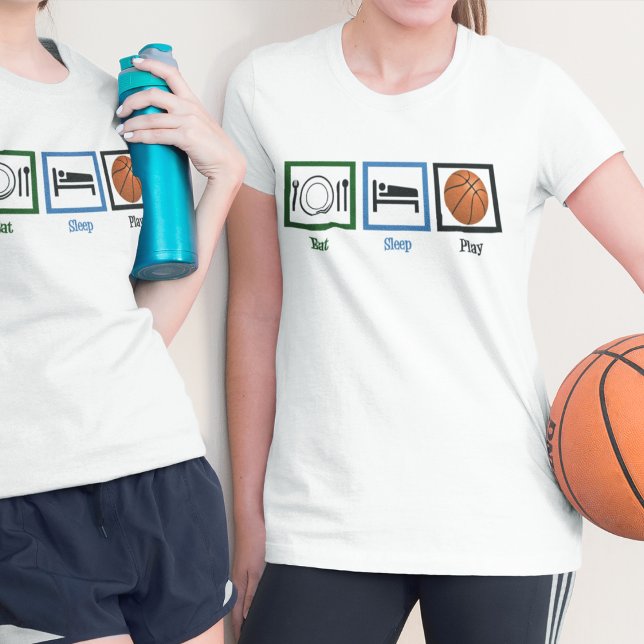 T-shirt Jouer au basket-ball Joueuse de sommeil (Créateur téléchargé)