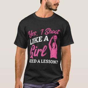 T-shirt Jouer Au Basket Comme Une Fille Baller Basketball
