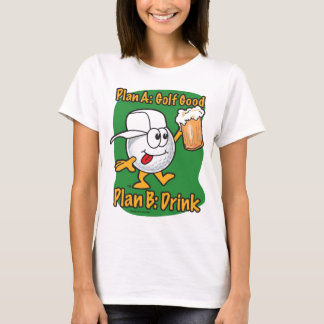 T-shirt Jouer au golf du plan B