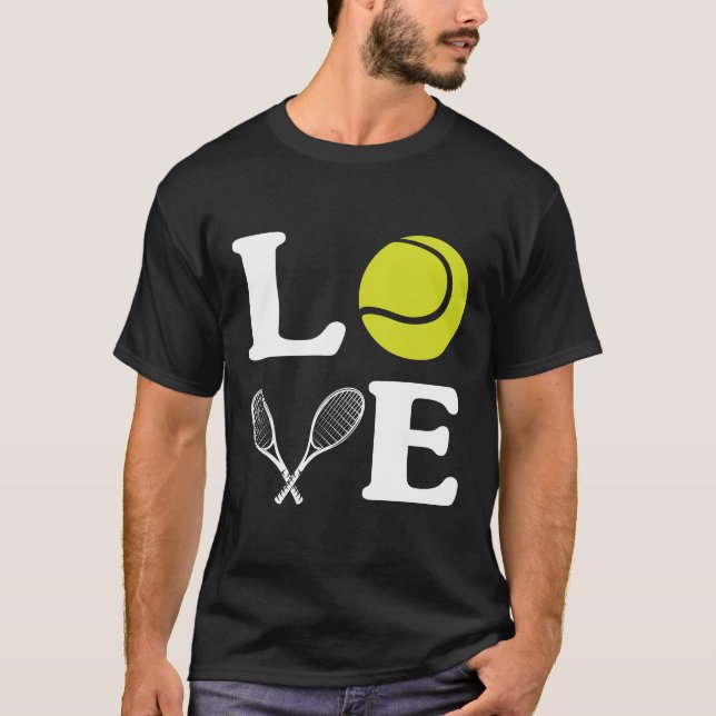 T-shirt jouer au tennis (Devant)