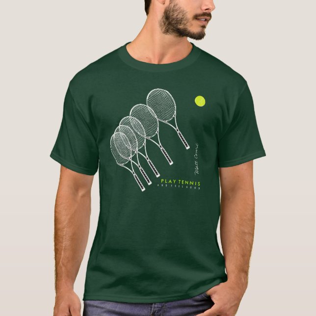 T-shirt jouer au tennis / tennist (Devant)