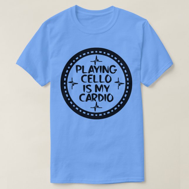 T-shirt Jouer au violoncelle est mon dio 2 (Design devant)
