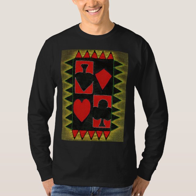 T-shirt Jouer aux cartes (Devant)