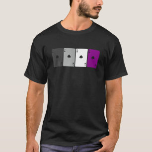 T-shirt Jouer aux cartes Ace drôle Asexuality Pride drape