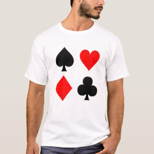 T-shirt Jouer aux cartes costume