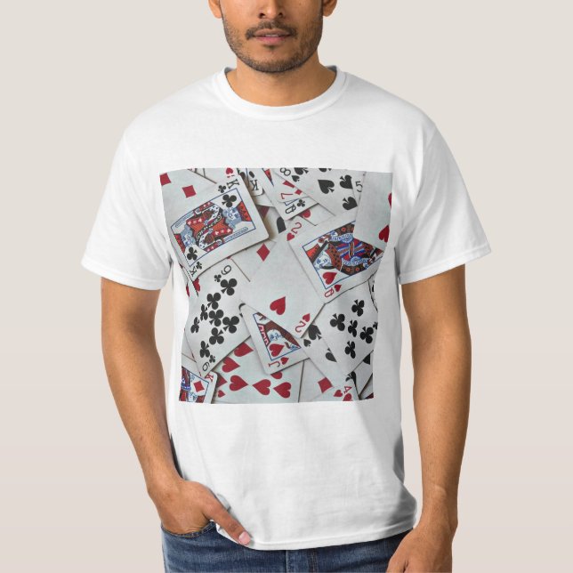 T-shirt Jouer aux cartes Poker Games Queen King (Devant)