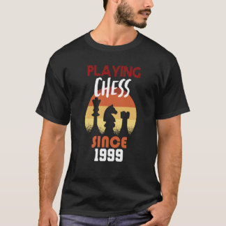 T-shirt Jouer aux échecs depuis 1999