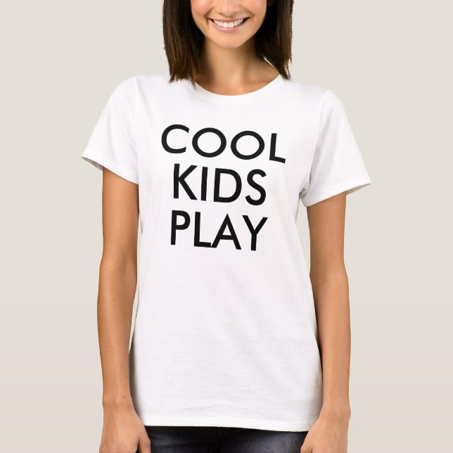 T-shirt Jouer aux enfants cool | Bodysuit bébé pour enfant (Devant)