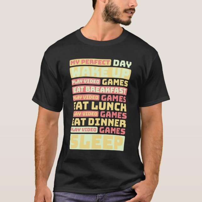 T-shirt Jouer aux jeux vidéo (Devant)