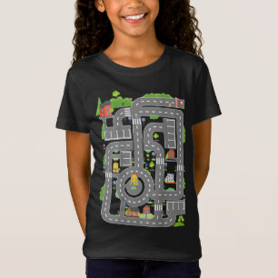 T-Shirt Jouer aux voitures sur le dos de papa Jouer à Mat
