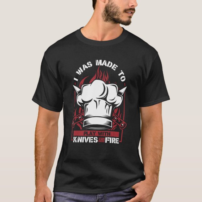 T-shirt Jouer Avec Les Couteaux Et Le Chef Feu (Devant)
