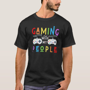 T-shirt Jouer Avec Mes Gens Jouer Vidéo Jeu Hommes Femmes 