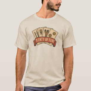 T-shirt Jouer avec Passion – Jeu de Cartes Vintage Briscol