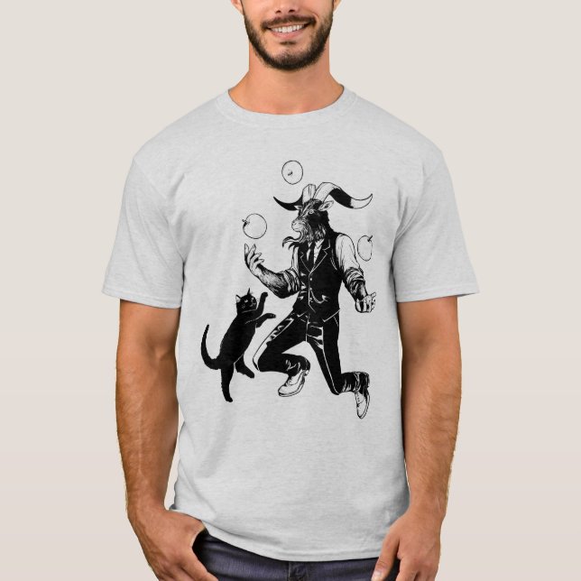 T-shirt Jouer avec un chat (Devant)