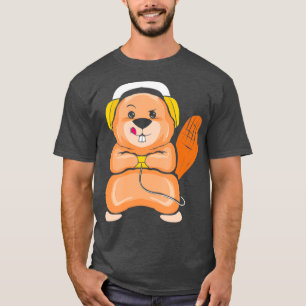 T-shirt Jouer Beaver Lover Funny Gamer Cadeau pour la vidé