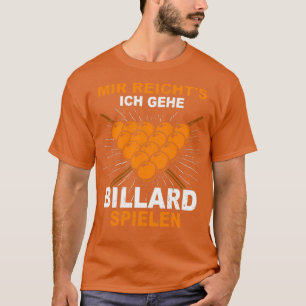 T-shirt Jouer Billiards Pool Player Queue de cadeaux Class