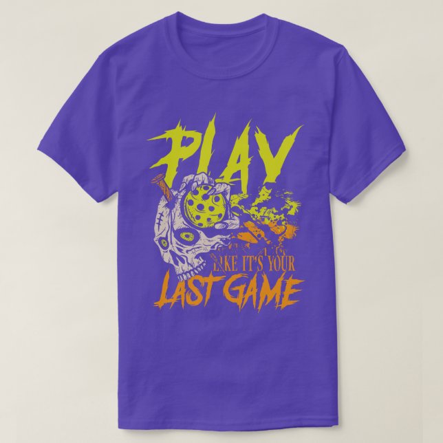 T-shirt Jouer comme son dernier jeu (Design devant)