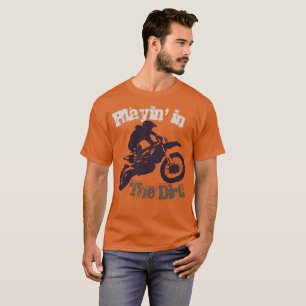 T-shirt "Jouer dans la terre" Dirtbike et Motorcross #3