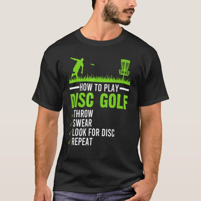 T-shirt Jouer Disc Golf Frisbee Disque Golfing (Devant)