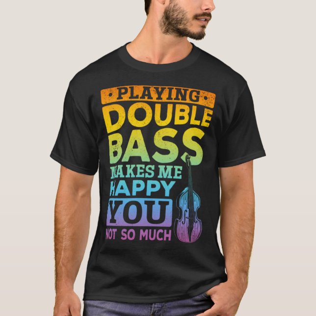 T-shirt Jouer Double Basse Double Basse Lecteur (Devant)