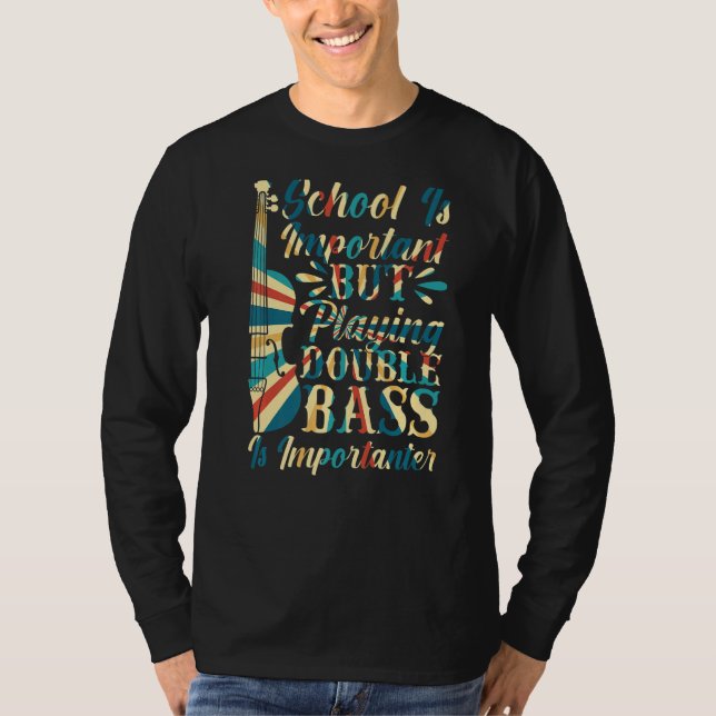 T-shirt Jouer Double Basse Est Importante Double Baid (Devant)