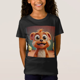 T-Shirt Jouer Drôle animal de dessin pour les filles - Bri