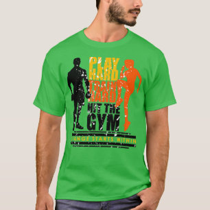 T-shirt Jouer dur train frapper durement la salle de gym