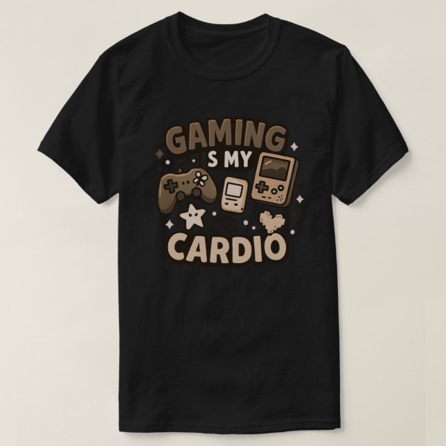 T-shirt Jouer est mon cardio (Design devant)