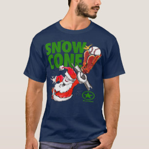 T-shirt Jouer forte PÈRE NOËL NEIGE CONE BASEBALL