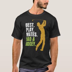 T-shirt Jouer Golf Meilleurs Playmates Papa & Bogey