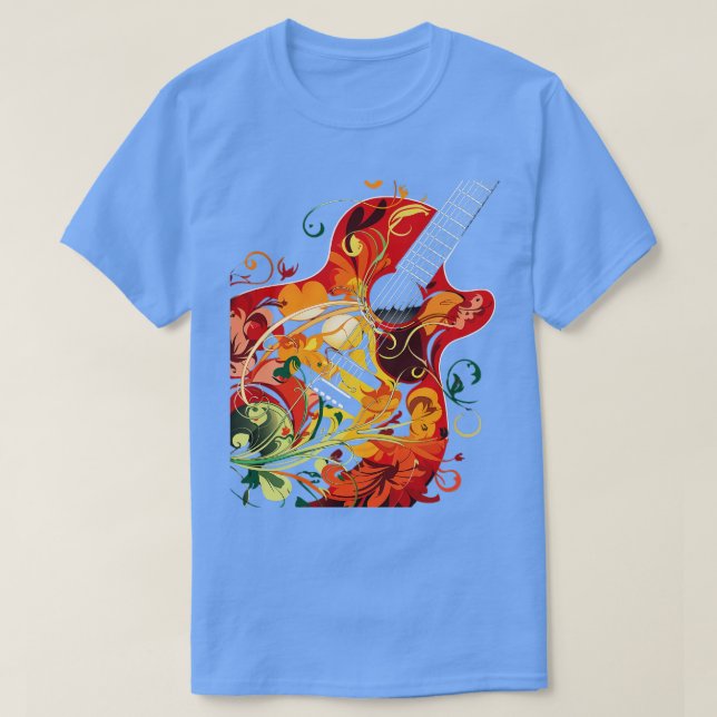 T-shirt Jouer Guitare Guitariste Musique Vie amusante (Design devant)