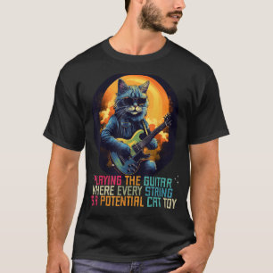 T-shirt Jouer la guitare où chaque chaîne est une bonne Ca