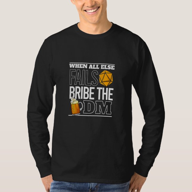 T-shirt Jouer Le Rôle Ttrpg Tabletop Tabletop De La Table  (Devant)