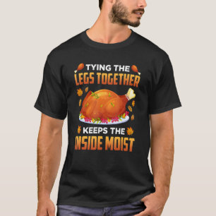 T-shirt Jouer les jambes ensemble garde à l'intérieur de T