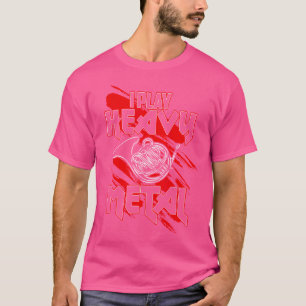 T-shirt Jouer Lourd Métal Drôle Joueur Français Corn