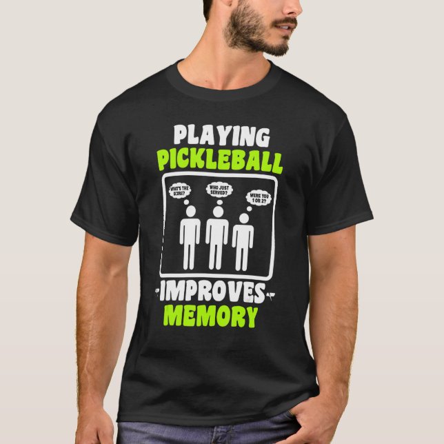 T-shirt Jouer Pickleball Pickleball Joueurs Hommes (Devant)