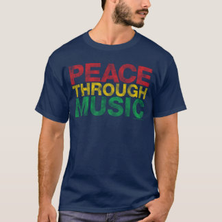 T-shirt Jouer pour le changement Paix grâce à la musique c