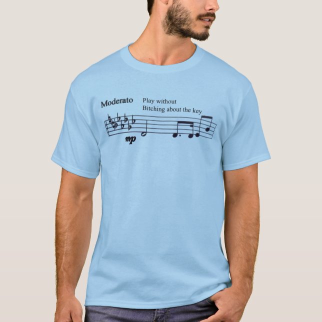 T-shirt Jouer sans râler contre la tonalité (Devant)