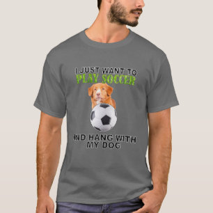 T-shirt Jouer Soccer Hang W Chien Nouvelle-Écosse Canard T