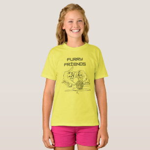T-shirt Jouer Tango de fil — Deux chatons à jouer