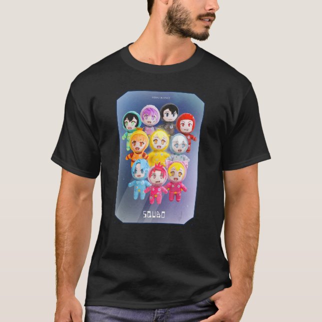 T-shirt Jouer Tee Pour Joueur Avec Mini Mystery Space Squa (Devant)