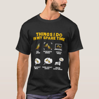 T-shirt Jouer Vert Conure Que Je Fais Dans Mon Temps De Re