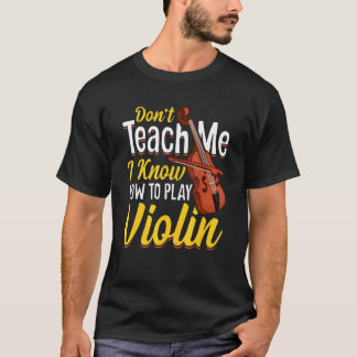 T-shirt Jouer Violons Joueur Musique Graphique violoniste