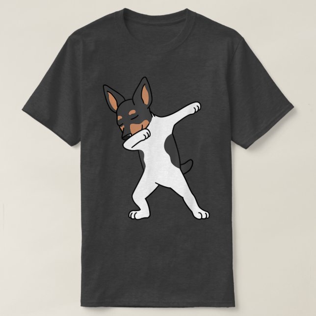 T-shirt Jouet Dabbing Pour Terrier Dab Dance Chien (Design devant)