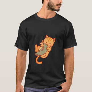 T-shirt Jouet de chat et de poisson - Tee de jeu classique